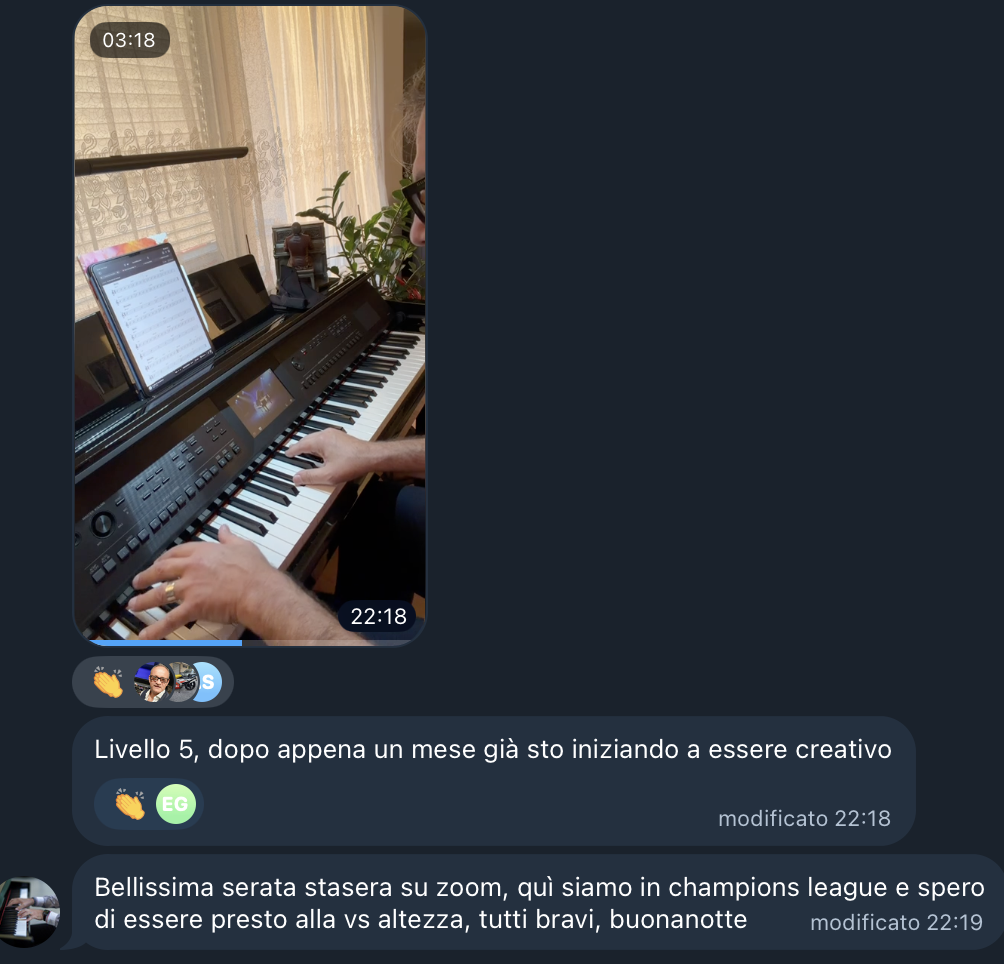 Livello 5, dopo appena un mese già sto iniziando a essere creativo